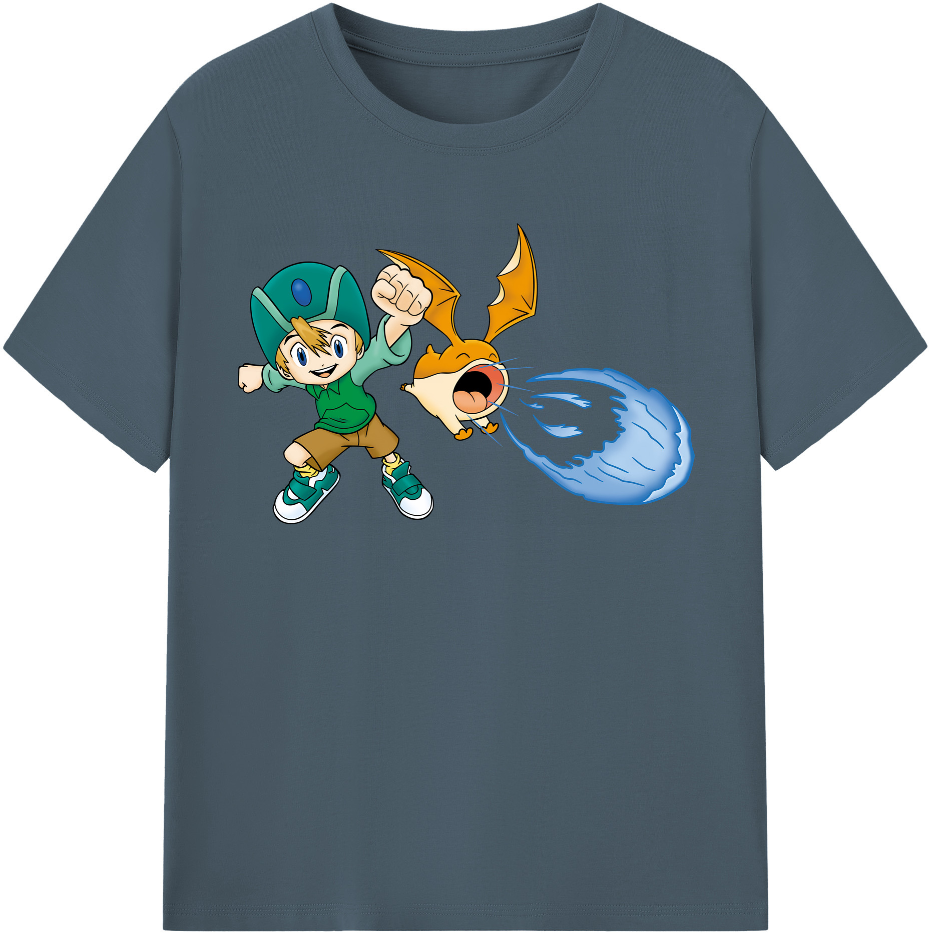 （画像用） Digimon デジタルモンスター/デジモン 綿100％半袖Tシャツ（フロントプリント）